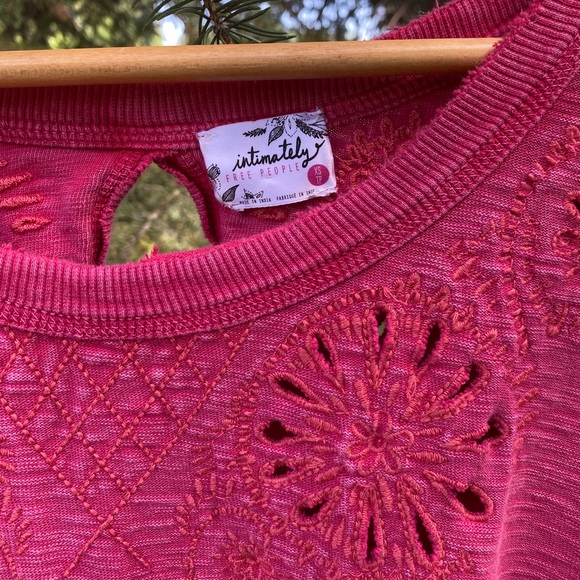 Free People Rugged Pink Long Sleeve Tunic - Picture 8 of 16